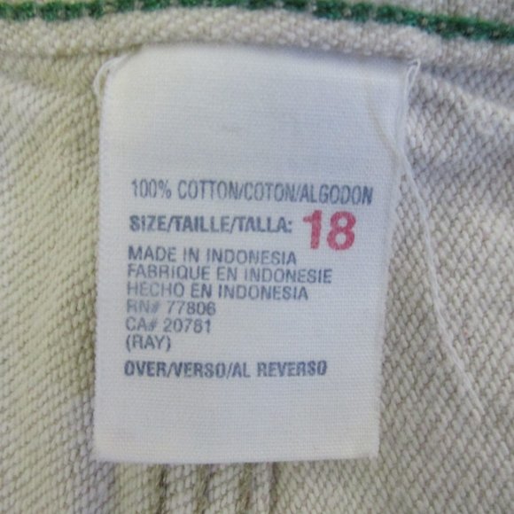 TOMMY HILFIGER BOY'S SIZE 18 SHORTS TAN KHAKI TWILL CARPENTER SPELLOUT FLAG LOGO - Picture 8 of 10